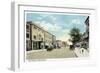 Bridgeport, Connecticut - Western View of State Street-Lantern Press-Framed Art Print