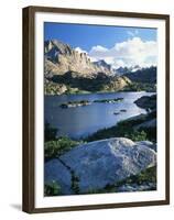 Bridger Wilderness with Island Lake, Wyoming, USA-Scott T. Smith-Framed Premium Photographic Print