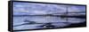 Bridges across a River, Firth of Forth Road Bridge, Firth of Forth Rail Bridge, Firth of Forth, ...-null-Framed Stretched Canvas