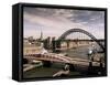 Bridges Across the River Tyne, Newcastle-Upon-Tyne, Tyne and Wear, England, United Kingdom-Michael Busselle-Framed Stretched Canvas
