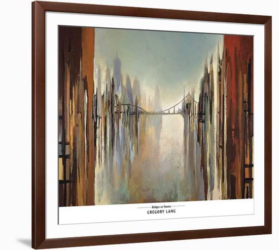 Bridges and Towers-Gregory Lang-Framed Art Print