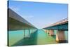 Bridges Going to Infinity. Seven Mile Bridge in Key West Florida-Fotomak-Stretched Canvas