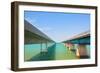 Bridges Going to Infinity. Seven Mile Bridge in Key West Florida-Fotomak-Framed Photographic Print