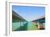 Bridges Going to Infinity. Seven Mile Bridge in Key West Florida-Fotomak-Framed Photographic Print