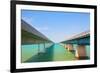 Bridges Going to Infinity. Seven Mile Bridge in Key West Florida-Fotomak-Framed Photographic Print