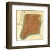 Bridges Map of New York 1807-Isaac Riley-Framed Art Print