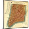 Bridges Map of New York 1807-Isaac Riley-Mounted Art Print