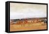 Bridges Ochre III-Sharon Gordon-Framed Stretched Canvas