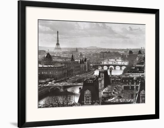 Bridges of Paris, c.1991-Peter Turnley-Framed Art Print