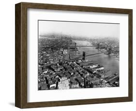 Bridges on the East River, New York-Irving Underhill-Framed Photographic Print