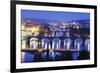 Bridges on the Vltava River, UNESCO World Heritage Site, Prague, Czech Republic, Europe-Christian Kober-Framed Photographic Print