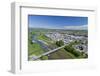 Bridges over Mataura River, Gore, Southland, South Island, New Zealand - drone aerial-David Wall-Framed Photographic Print