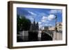 Bridges over Moika River and Cathedral of Resurrection of Christ-null-Framed Giclee Print