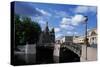 Bridges over Moika River and Cathedral of Resurrection of Christ-null-Stretched Canvas