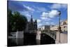 Bridges over Moika River and Cathedral of Resurrection of Christ-null-Stretched Canvas