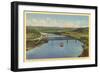 Bridges over Ohio River, Steubenville, Ohio-null-Framed Art Print