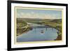 Bridges over Ohio River, Steubenville, Ohio-null-Framed Premium Giclee Print