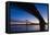 Bridges over the Mississippi River at Dawn in St. Louis, Missouri-Jerry & Marcy Monkman-Framed Stretched Canvas