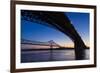 Bridges over the Mississippi River at Dawn in St. Louis, Missouri-Jerry & Marcy Monkman-Framed Photographic Print