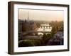 Bridges over the Seine river, Paris-Michel Setboun-Framed Art Print