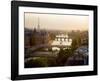 Bridges over the Seine river, Paris-Michel Setboun-Framed Art Print