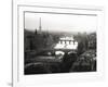 Bridges over the Seine river, Paris-Michel Setboun-Framed Art Print