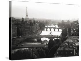 Bridges over the Seine river, Paris-Michel Setboun-Stretched Canvas