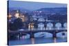 Bridges over the Vltava River Including Charles Bridge-Markus-Stretched Canvas