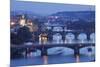 Bridges over the Vltava River Including Charles Bridge-Markus-Mounted Photographic Print