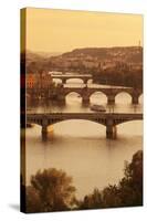 Bridges over the Vltava River Including Charles Bridge-Markus-Stretched Canvas