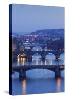 Bridges over the Vltava River Including Charles Bridge-Markus-Stretched Canvas