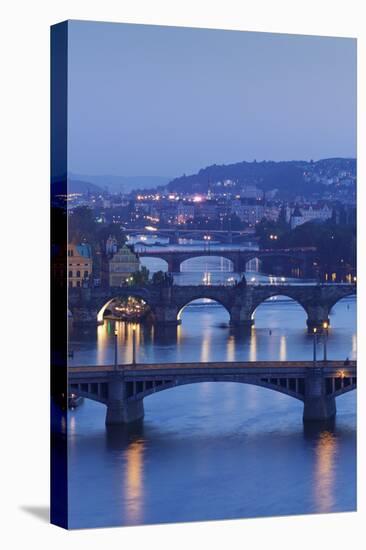 Bridges over the Vltava River Including Charles Bridge-Markus-Stretched Canvas