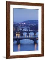 Bridges over the Vltava River Including Charles Bridge-Markus-Framed Photographic Print