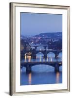 Bridges over the Vltava River Including Charles Bridge-Markus-Framed Photographic Print