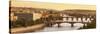 Bridges over the Vltava River Including Charles Bridge-Markus Lange-Stretched Canvas