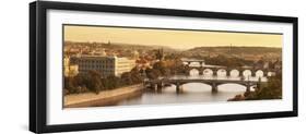 Bridges over the Vltava River Including Charles Bridge-Markus Lange-Framed Photographic Print