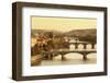 Bridges over the Vltava River Including Charles Bridge-Markus-Framed Photographic Print