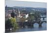 Bridges over the Vltava River, Prague, Czech Republic, Europe-Angelo-Mounted Photographic Print