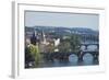 Bridges over the Vltava River, Prague, Czech Republic, Europe-Angelo-Framed Photographic Print