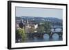 Bridges over the Vltava River, Prague, Czech Republic, Europe-Angelo-Framed Photographic Print