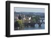 Bridges over the Vltava River, Prague, Czech Republic, Europe-Angelo-Framed Photographic Print