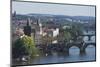 Bridges over the Vltava River, Prague, Czech Republic, Europe-Angelo-Mounted Photographic Print