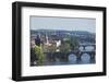 Bridges over the Vltava River, Prague, Czech Republic, Europe-Angelo-Framed Photographic Print