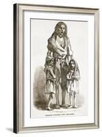 Bridget O'Donnel and Children, from 'The Illustrated London News', 1849 (Engraving)-English-Framed Giclee Print