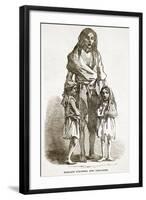 Bridget O'Donnel and Children, from 'The Illustrated London News', 1849 (Engraving)-English-Framed Giclee Print