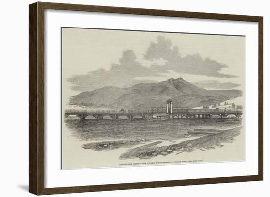 Bridgewater Bridge, View Towards Mount Dromedary, Hobart Town-null-Framed Giclee Print