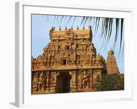 Bridhadishwara Temple, UNESCO World Heritage Site, Thanjavur (Tanjore), Tamil Nadu, India, Asia-Tuul-Framed Photographic Print