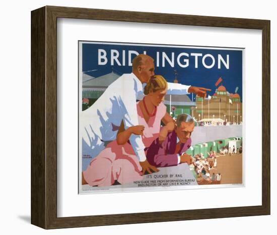 Bridlington Pointing Man-null-Framed Art Print