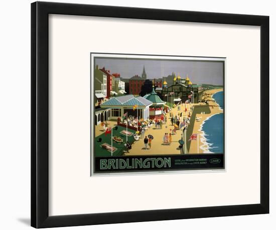 Bridlington Sea Front-null-Framed Art Print