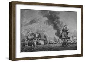 'Bridport off L'Orient', c1796-Robert Dodd-Framed Giclee Print